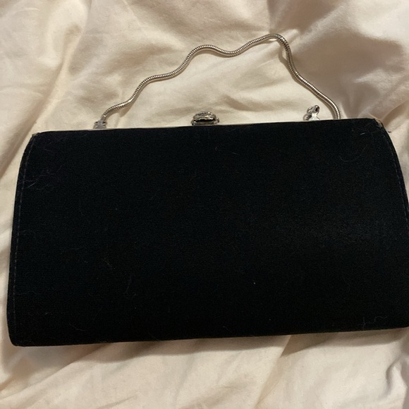 Vintage clutch with flower clasp - Picture 5 of 9